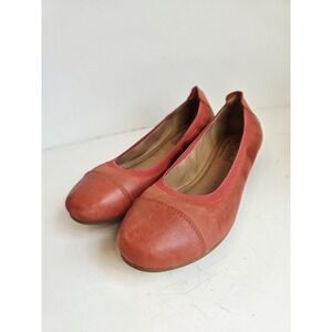 Josef Seibel Double‎ Air Reaction Coral Leather Ballet Flats 6-6.5 Women 37